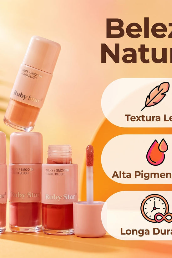 Blush Líquido Ruby Star – Coleção Rosé | 6 Tons Elegantes