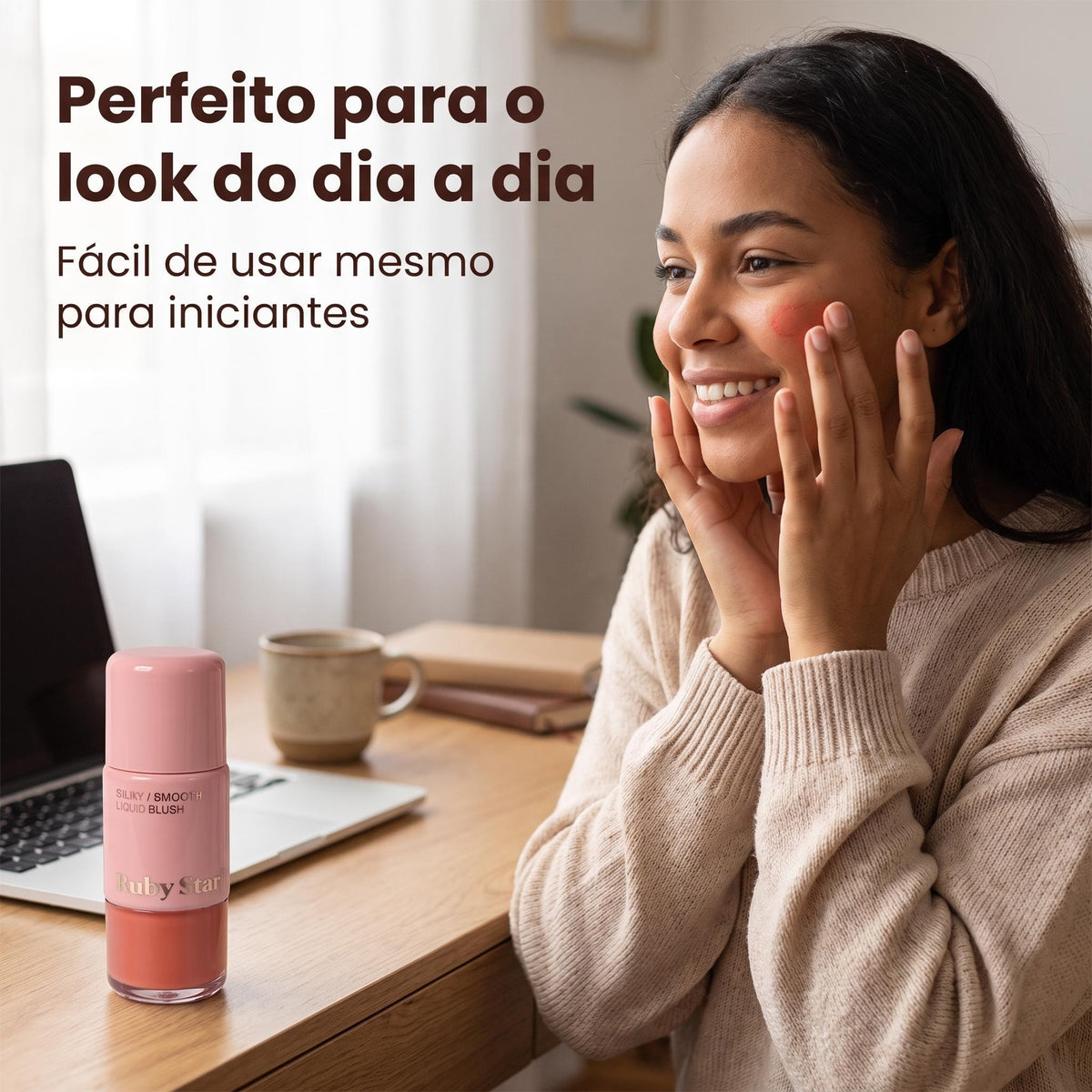 Blush Líquido Ruby Star – Coleção Rosé | 6 Tons Elegantes