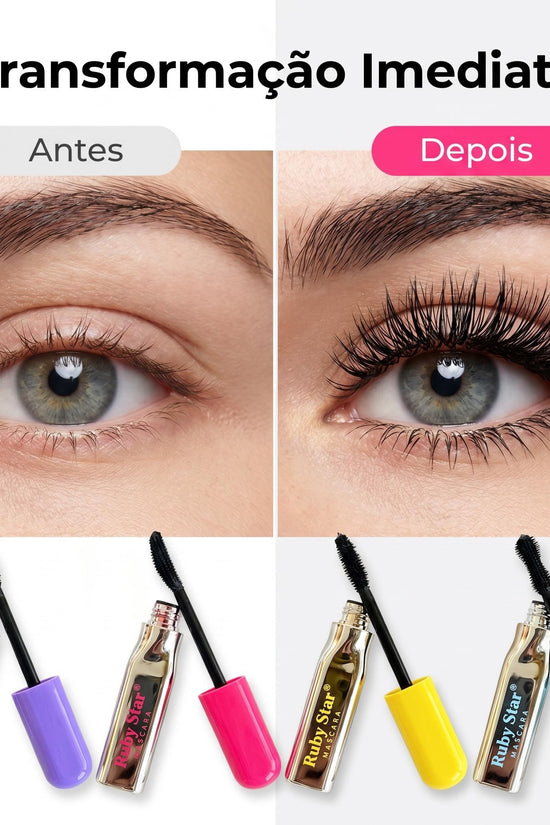 Kit Ruby Star com 4 Máscaras para Cílios – 4 Efeitos | 12 ml Cada