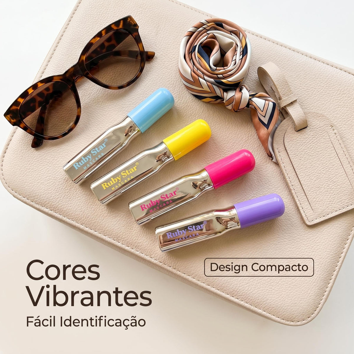 Kit Ruby Star com 4 Máscaras para Cílios – 4 Efeitos | 12 ml Cada