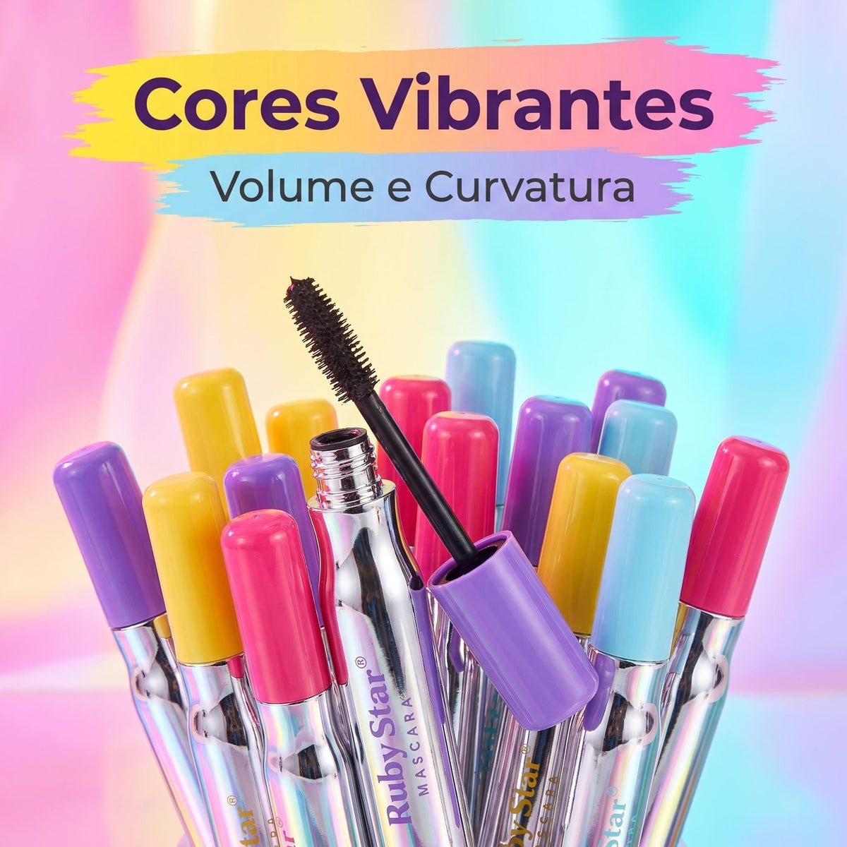 Kit Ruby Star com 4 Máscaras para Cílios – 4 Efeitos | 12 ml Cada