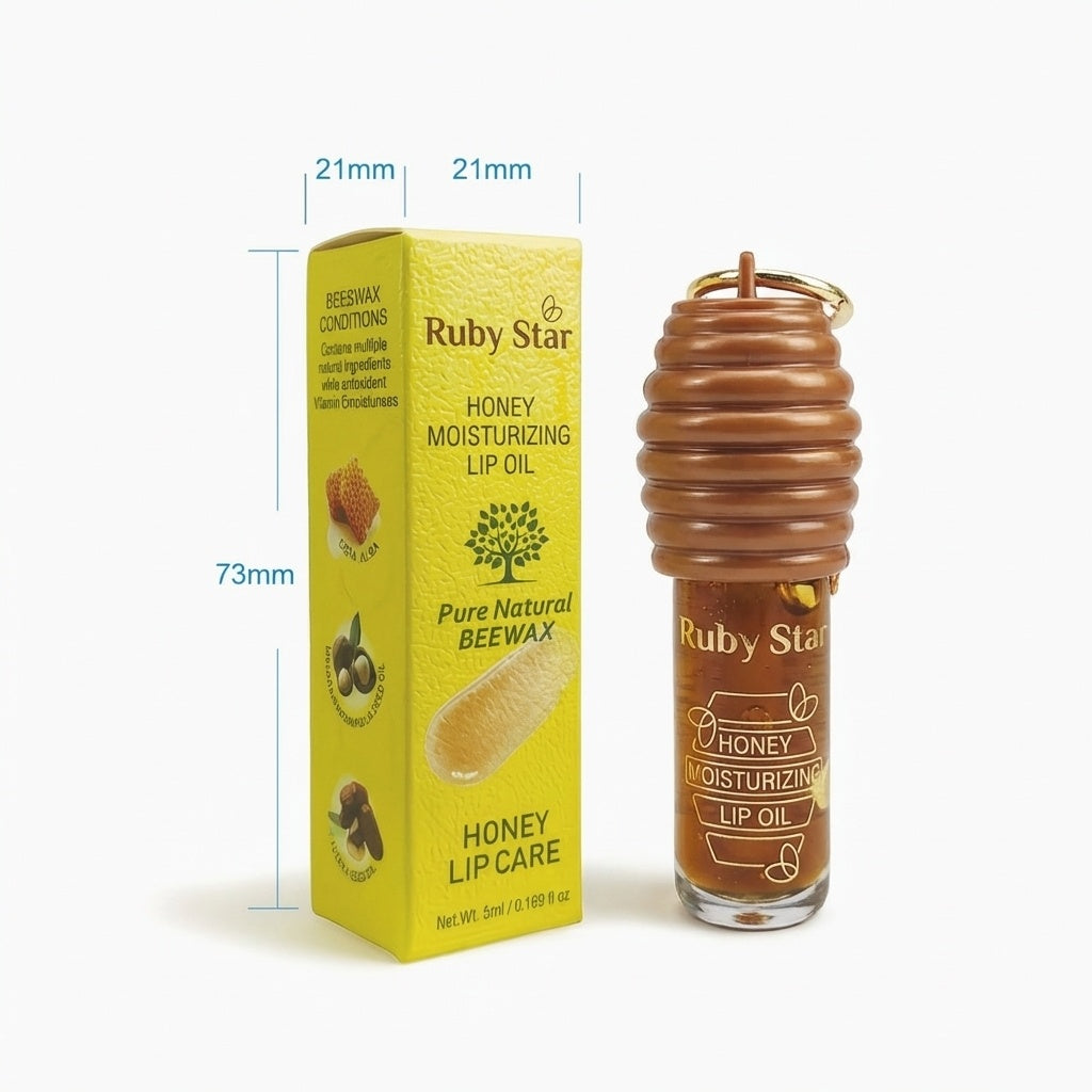 Óleo Labial Ruby Star com Mel e Vitamina E | 5 g